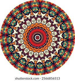 Mesmerizing Mandala with Radiating Patterns