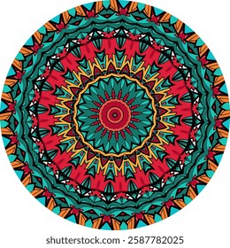 Mesmerizing Mandala with Radiating Patterns