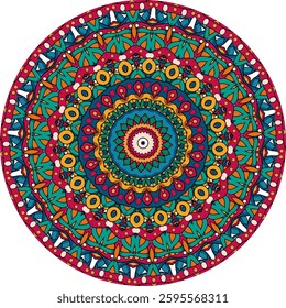 Mesmerizing Mandala with Radiating Patterns