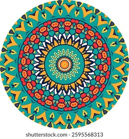 Mesmerizing Mandala with Radiating Patterns
