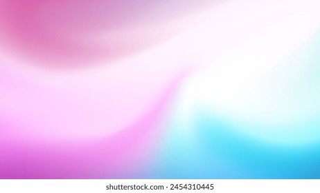 Mesmerizing mesh wave blur background with white, pink, and light blue hues. Visually appealing asset for ads, websites, and social media, 