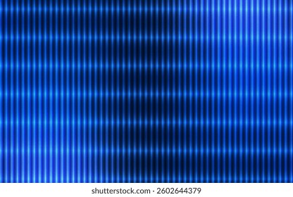 A mesmerizing pattern of vibrant blue neon lines creates a dynamic abstract grid, ideal for technology backgrounds.