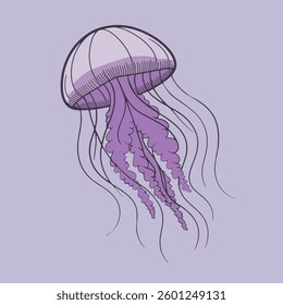 A mesmerizing scene of translucent jellyfish drifting gracefully through the water