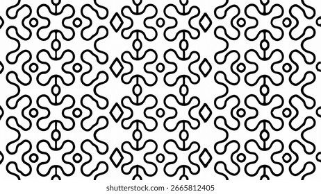 A mesmerizing seamless pattern featuring flowing, organic blobs with a fluid, amorphous quality, creating a unique and visually engaging texture.