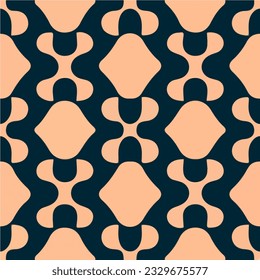 Mesmerizing seamless pattern with an orange and black color scheme on a dark background, resembling the intriguing Sierpinski gasket.