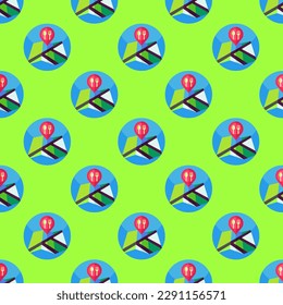 Mesmerizing square tile with an energetic food illustration. Seamless pattern with restaurant on dim gray background. Design for an anti-allergy wrap for shawarma.