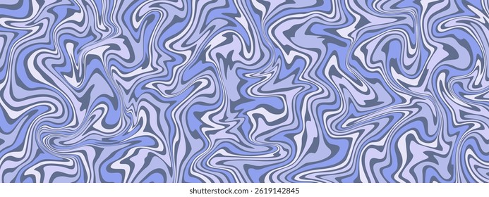 a mesmerizing swirl of light and dark shades of blue and gray, creating a fluid, almost liquid effect. The wavy lines intertwine and blend, giving a sense of movement and depth.