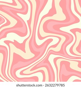A mesmerizing swirl pattern, reminiscent of liquid art or marble. It employs a soft and gentle baby color palette, dominated by various shades of pink and a creamy off white.