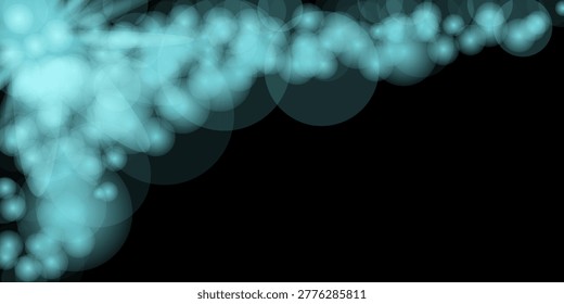 Mesmerizing teal light effect abstract crystal cascade with stunning illumination