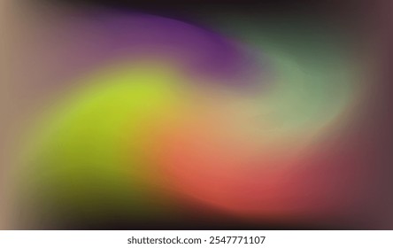 Mesmerizing vector illustration blending soft purples, yellows, and orange hues into a flowing, abstract gradient design. The smooth transitions evoke a sense of depth, energy, and tranquility.