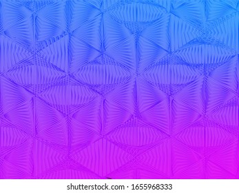Mesmerizing voucher geometric holographic vector background. Fluid shimmer overlay elements. Stylish abstract geometric template for voucher design.