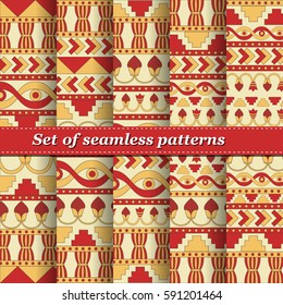 Mesopotamia ornament Tribal seamless pattern. Can be used for cloth, jackets, invitation, flyers, bags, notebooks, cards, envelopes, pads, blankets, furniture, packing,
