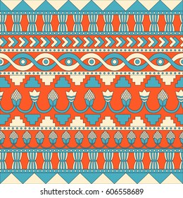 Mesopotamia ornament Tribal seamless pattern. Can be used for cloth, jackets, invitation, flyers, bags, notebooks, cards, envelopes, pads, blankets, furniture, packing,