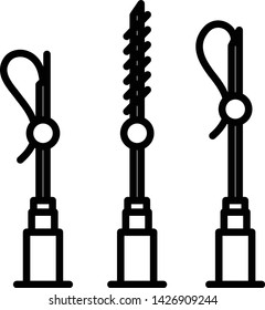Mesotherapy icon, medical procedure, vector illustration.