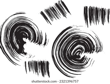 Mess Grunge Dry Brush Pattern