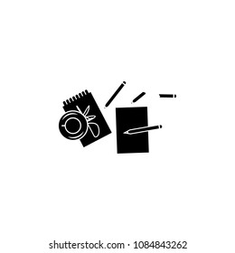 Mess on the table icon. Simple element illustration. Mess on the table symbol design from mess collection. Can be used in web and mobile on white background