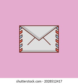 messae vector flat color icon