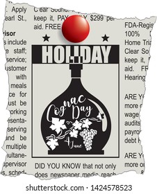 Message about the festival in the newspaper's Day Cognac