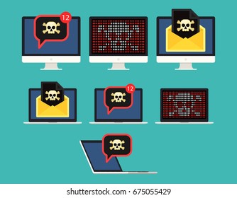 The message about the virus. The threat is for your computer. Virus