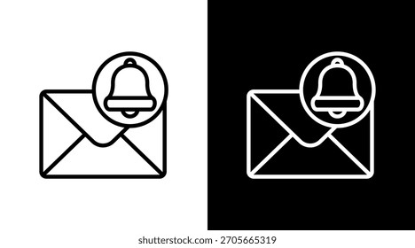 Alerta de mensaje con diseño de conjunto de iconos
