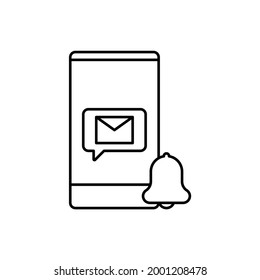 message alert icon vector illustration