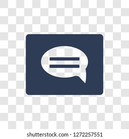 message app icon. Trendy message app logo concept on transparent background from General  collection