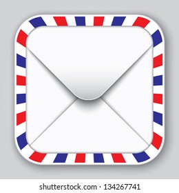 Message app icon, vector illustration