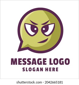 message arogant cartoon logo vector