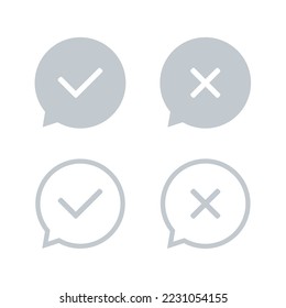 Message ballon checklist. Illustration vector