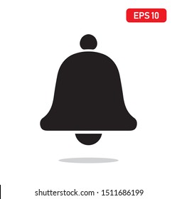 Message Bell Icon, Alert Symbol, Vector Design