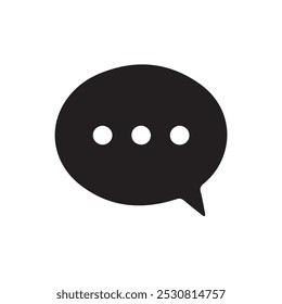 Plano de fundo isolado do ícone preto da mensagem