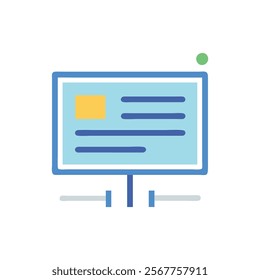 Message Board Icon for Communication