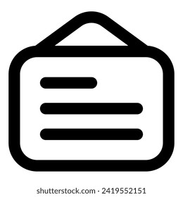 Message Board Icon for web, app, uiux, infographic, etc