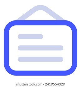 Icono de tablero de mensajes para web, app, uiux, infografía, etc