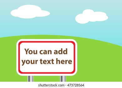 Message board in nature