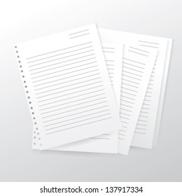 message board with shadow, created by vector