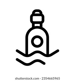 Message In A Bottle Icon Vector Symbol Design Illustration