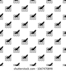 Message in bottle pattern vector seamless repeating for any web design