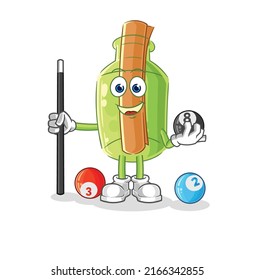 the message in a bottle plays tennis illustration. character vector