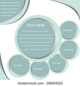 message box, brochure template design