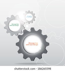 Message Box with Gear design