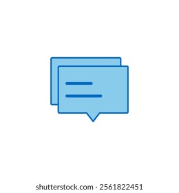 The message box icon on white background.