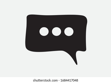 Message box on white background. Vector illustration.