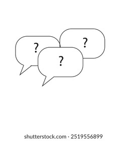 Message box with question mark  eps 10