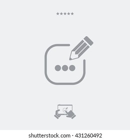 Message box text icon
