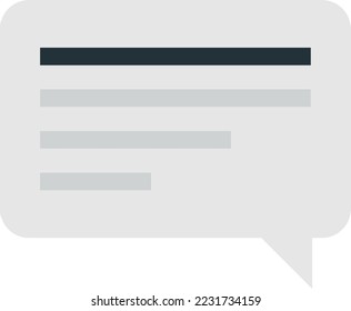 Message boxes and chats illustration in minimal style isolated on background