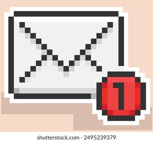 Message box,pixel art,pixel art message icon,editable pixel vector.