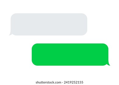 Message bubble chat conversation box. Vector illustration