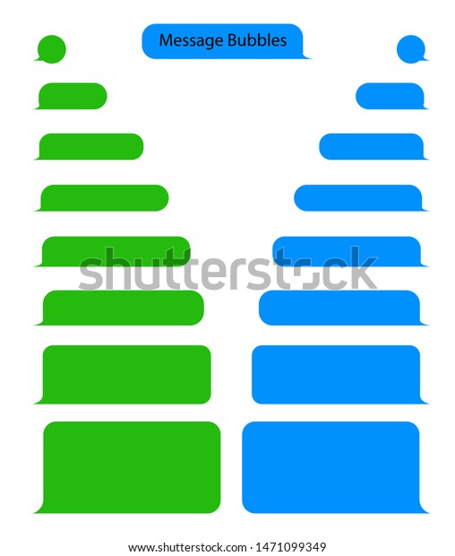 Message Bubble Chat Text Sms Chat Stock Vector Royalty Free