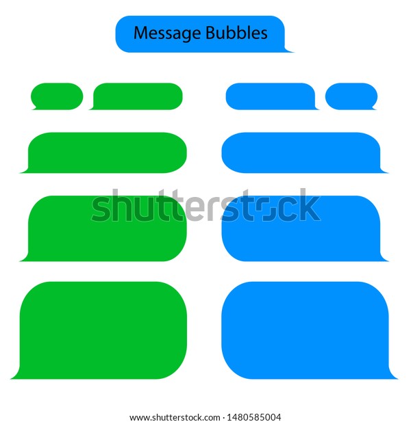 Message Bubble Chat Text Sms Chat Stock Vector Royalty Free